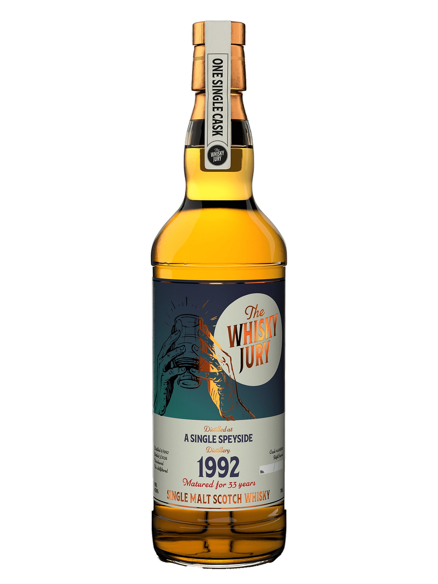 The Whisky Jury 1992 Secret Speyside 33 Year Old Refill Hogshead Single Cask Single Malt Scotch Whisky