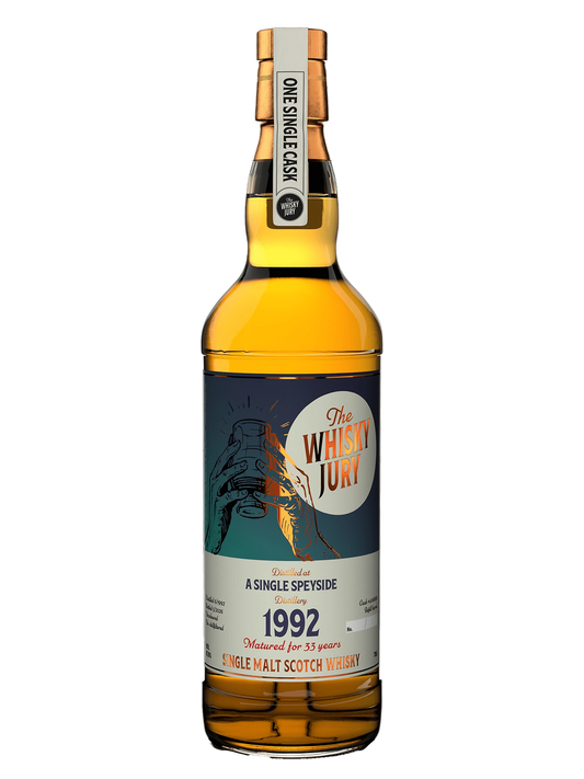 The Whisky Jury 1992 Secret Speyside 33 Year Old Refill Hogshead Single Cask Single Malt Scotch Whisky