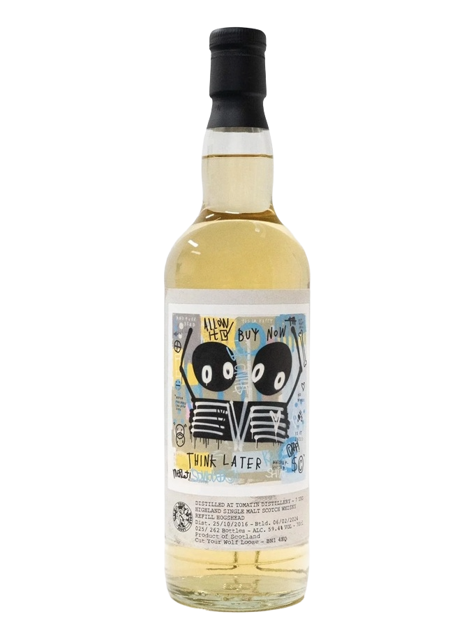 Cut Your Wolf Loose 2016 Tomatin 7 Year Old Refill Hogshead Single Cask Single Malt Scotch Whisky