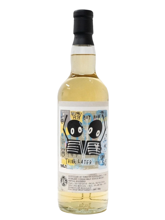 Cut Your Wolf Loose 2016 Tomatin 7 Year Old Refill Hogshead Single Cask Single Malt Scotch Whisky