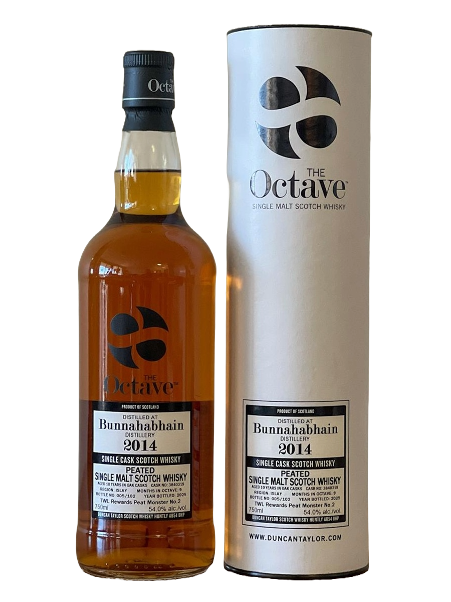 Duncan Taylor 2014 Bunnahabhain TWL Rewards Peat Monster No. 2 10 Year Old Single Cask Single Malt Scotch Whisky