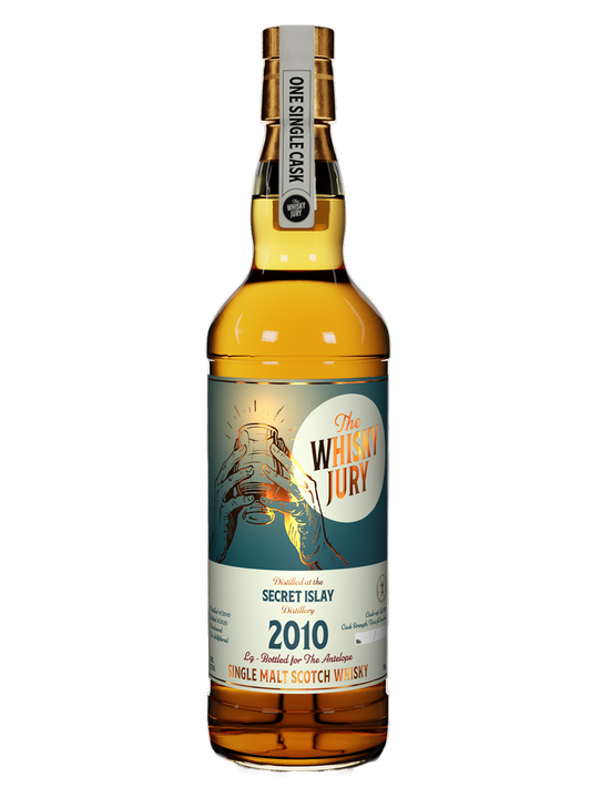 The Whisky Jury For The Antelope 2010 Secret Islay (Lg) 14 Year Old 1st Fill Bourbon Barrel Single Cask Single Malt Scotch Whisky [PRE-ORDER]