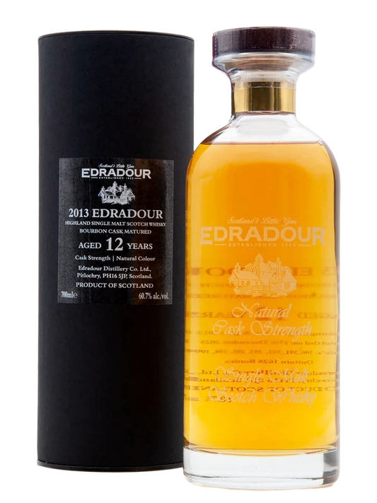 Signatory Vintage 2013 Edradour 12 Year Old Bourbon Cask Single Malt Scotch Whisky