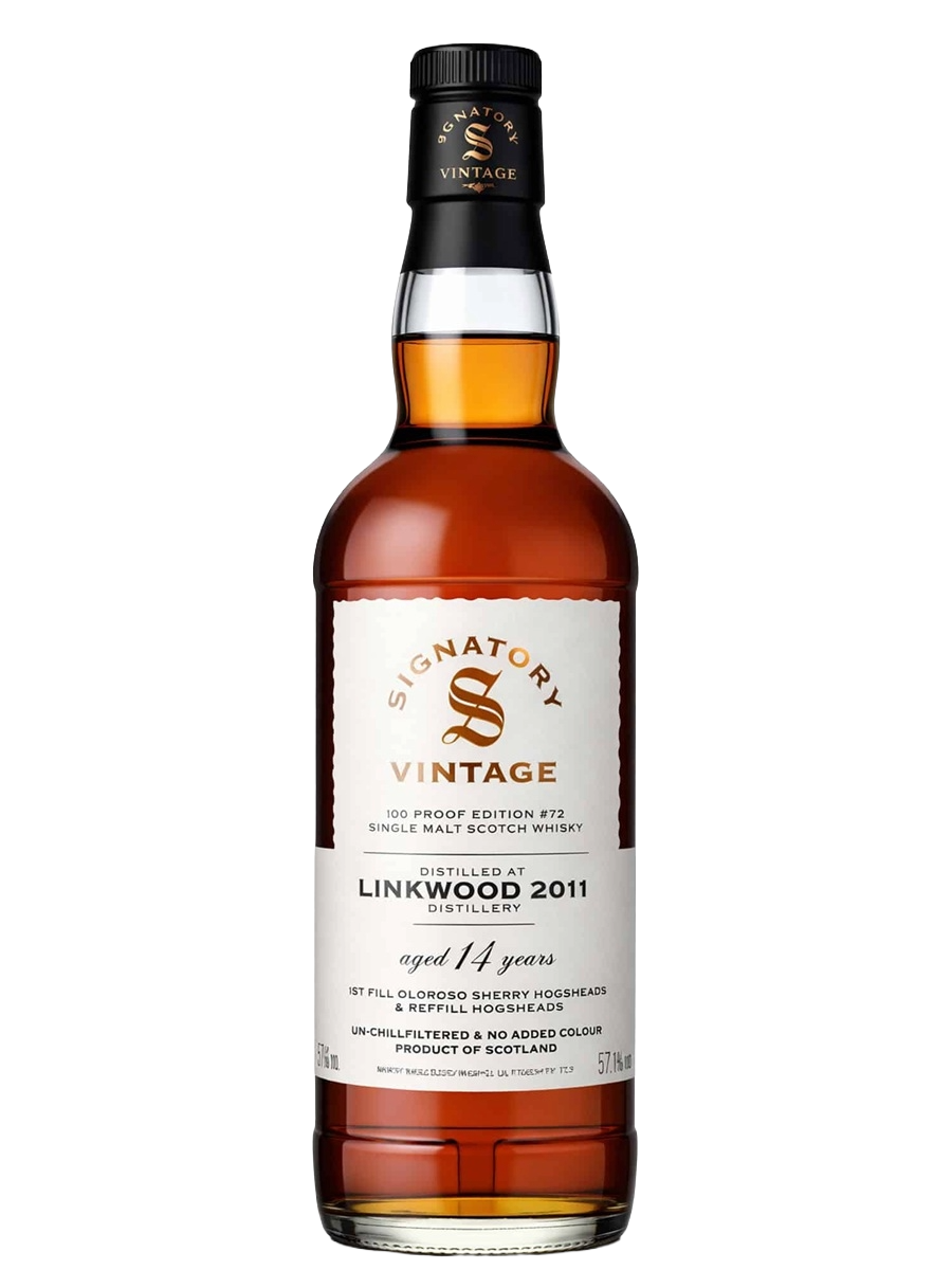 Signatory Vintage 100 Proof Ed. 72 2011 Linkwood 14 Year Old Single Malt Scotch Whisky