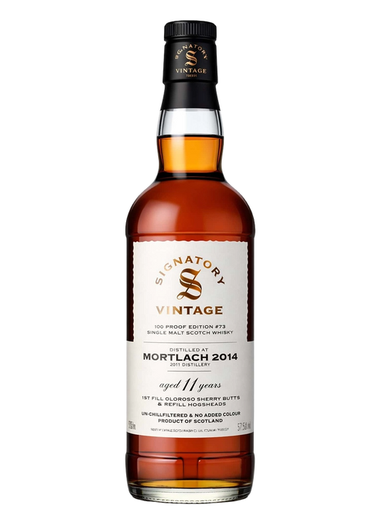 Signatory Vintage 100 Proof Ed. 73 2014 Mortlach 11 Year Old Single Malt Scotch Whisky