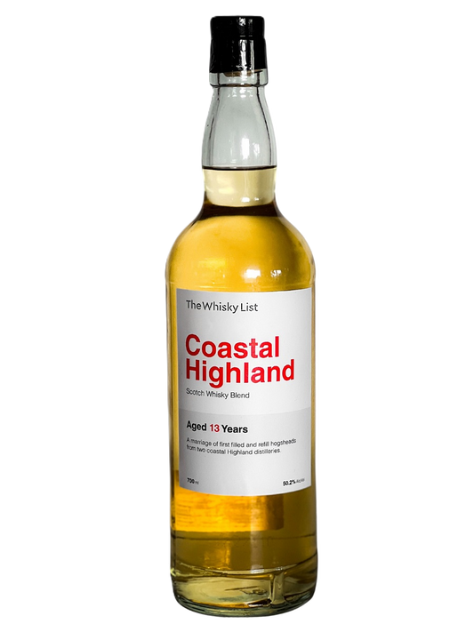 The Whisky List Coastal Highland 13 Year Old Blended Malt Scotch Whisky