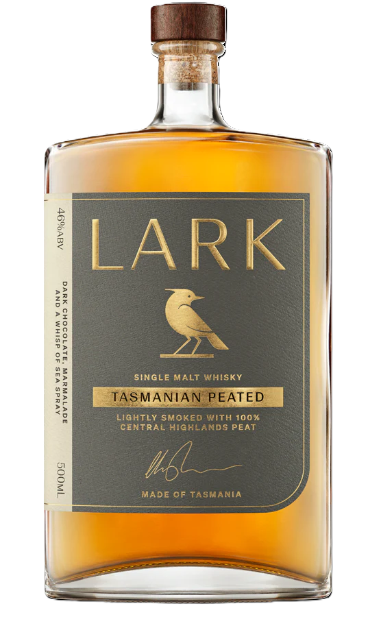 Lark Peated Tasmanian Single Malt Whisky (500ml)