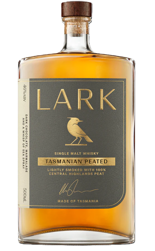 Lark Peated Tasmanian Single Malt Whisky (500ml)