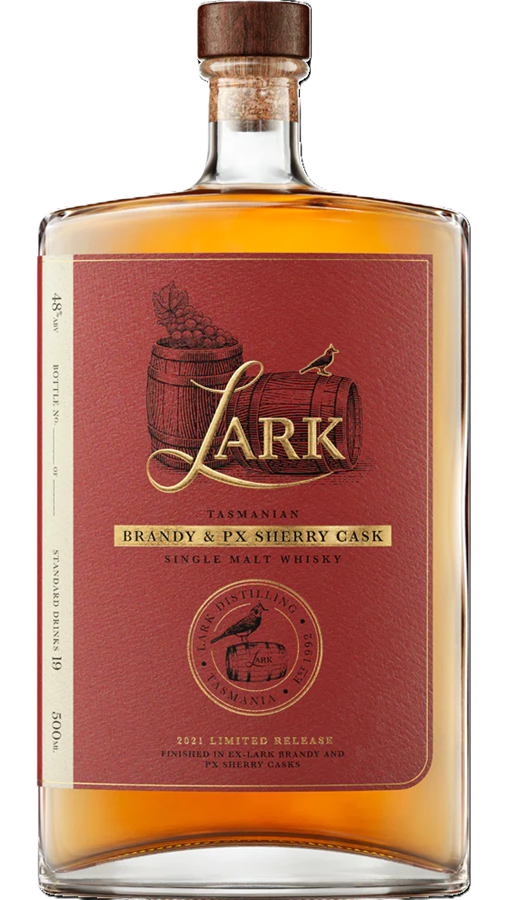 Lark Brandy & PX Sherry Cask Australian Single Malt Whisky (500ml)