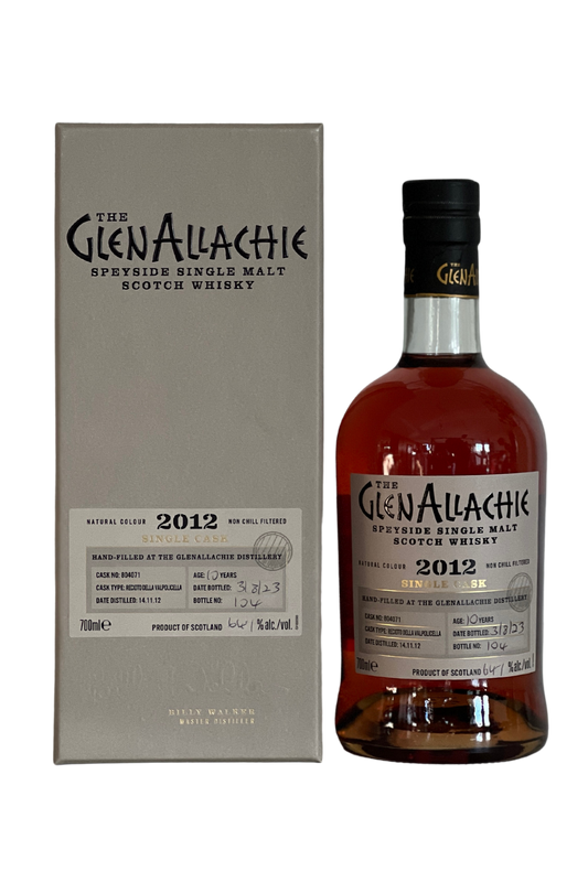 GlenAllachie 2012 Valpolicella 10 Year Old Distillery Exclusive Hand-Filled Single Cask #804071 Single Malt Scotch Whisky