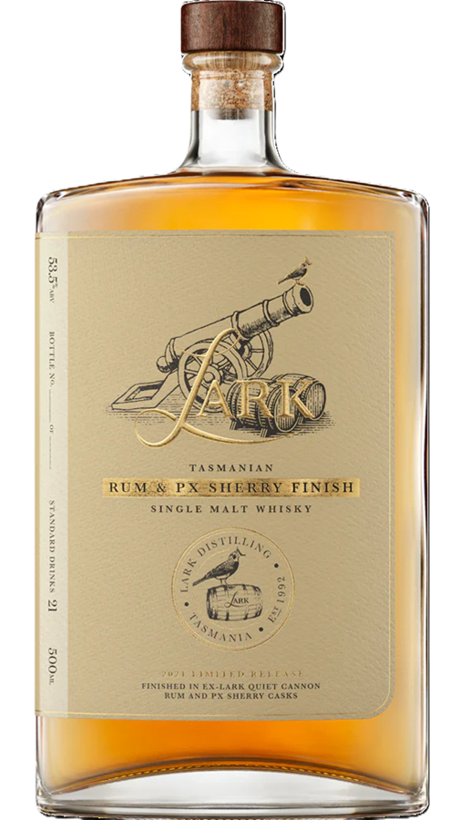 Lark Rum & PX Sherry Cask Finish Limited Release Australian Single Malt Whisky (500ml)