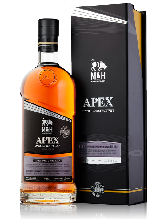 M&H Apex Pomegranate Wine Cask Israeli Single Malt Whisky